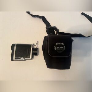 Black and Silver Camera with Case